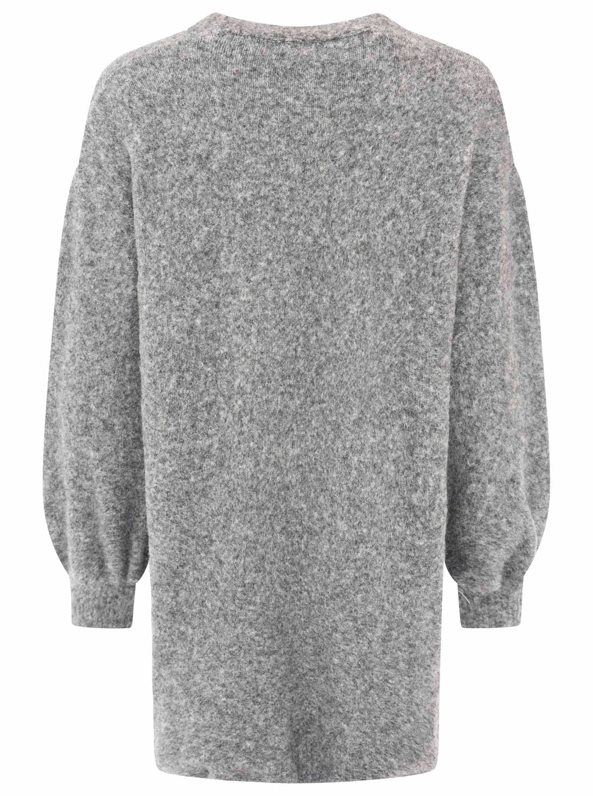 Zwillingsherz Kuschel Strick Cardigan mit Alpakawolle - Grau