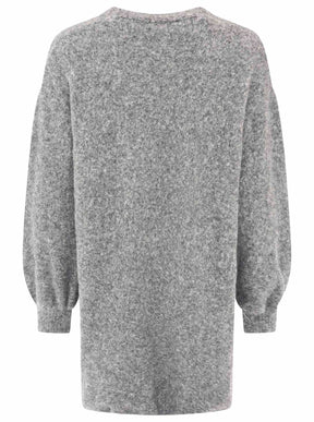 Zwillingsherz Kuschel Strick Cardigan mit Alpakawolle - Grau