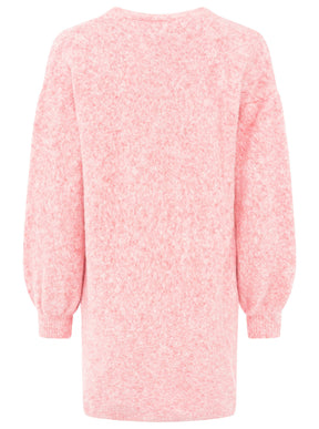 Zwillingsherz Kuschel Strick Cardigan mit Alpakawolle - Rosa