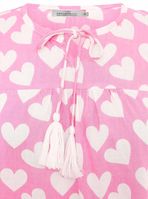 Zwillingsherz - Langarmbluse Herz Classic - Rosa