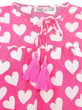 Zwillingsherz - Langarmbluse Herz Classic - Pink