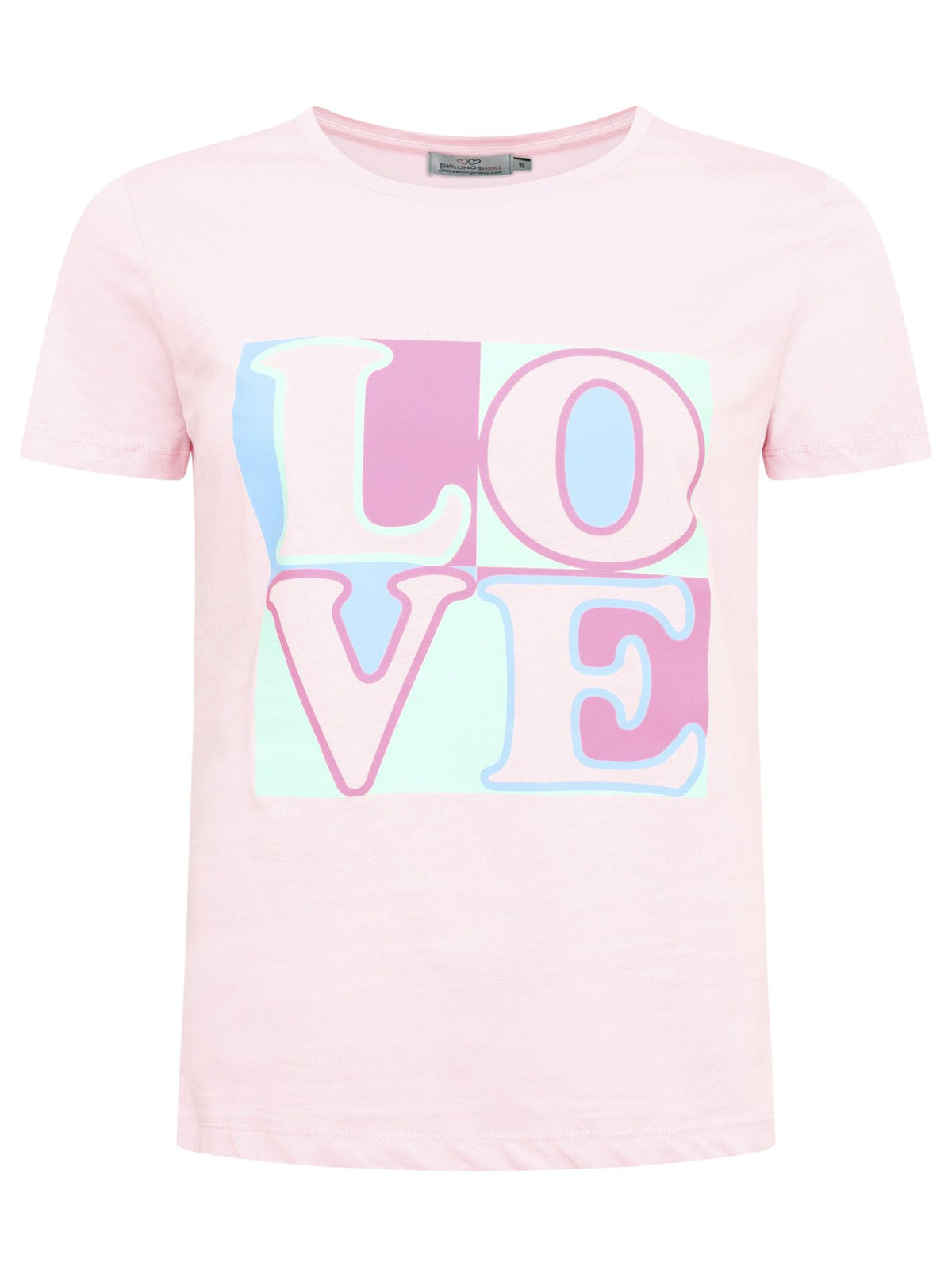 Zwillingsherz - T-Shirt Neu "Love" - Pink