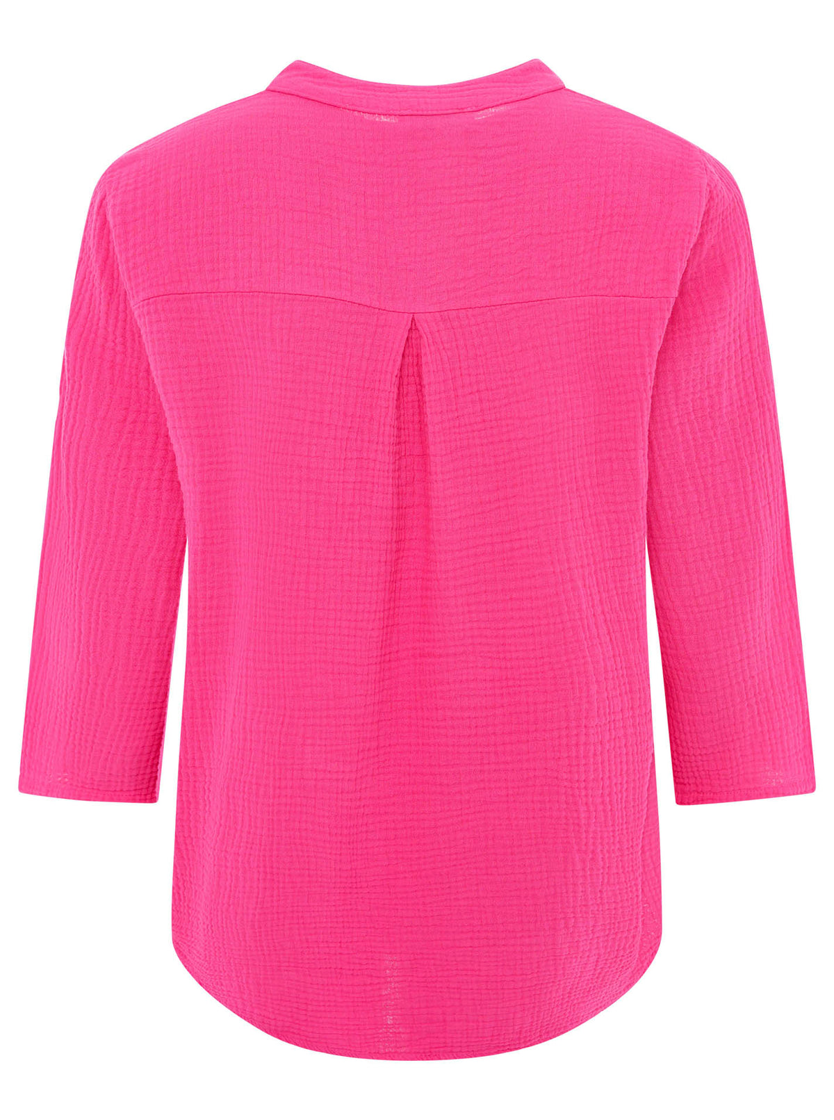 Zwillingsherz - Musselin Bluse Neonkante - Pink