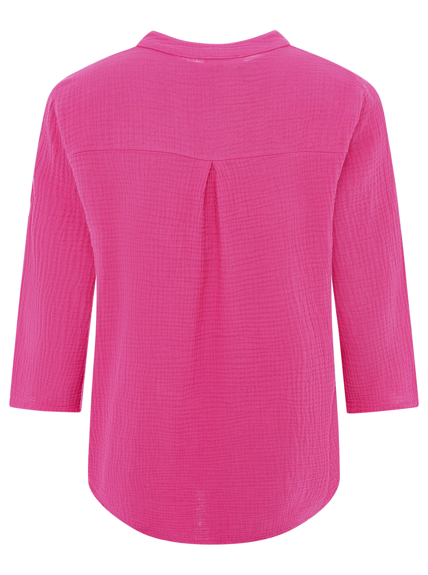 Zwillingsherz - Musselin Bluse Neonkante - Pink