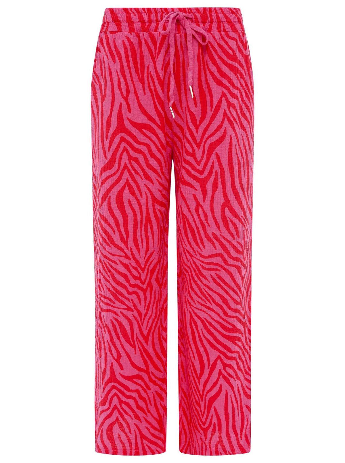 Zwillingsherz Musselin Hose Zebra - Rot