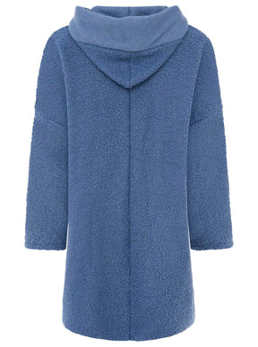 Zwillingsherz Teddy Mantel - Blau/Pink