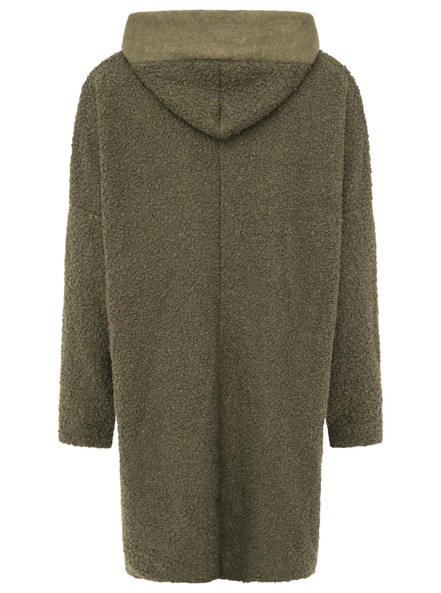 Zwillingsherz Teddy Mantel - Khaki/Pink