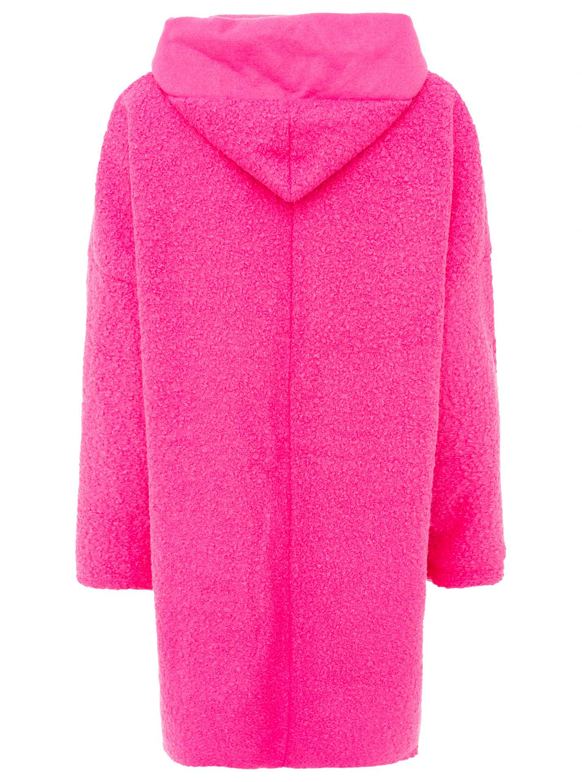 Zwillingsherz Teddy Mantel - Neonpink