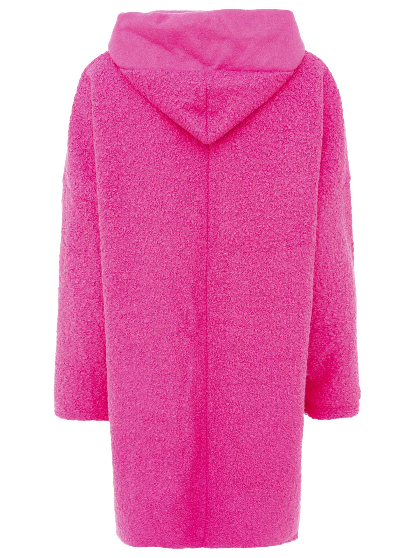 Zwillingsherz Teddy Mantel - Neonpink