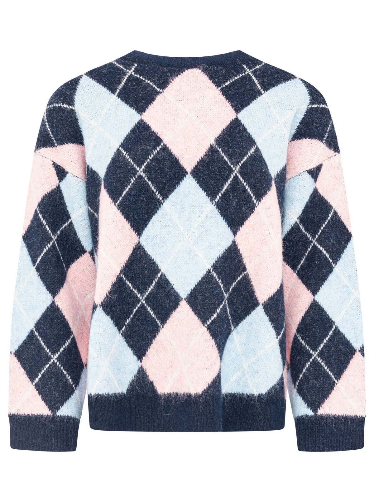 Zwillingsherz Pullover BIG ARGYLE in Marine – Ansicht 2