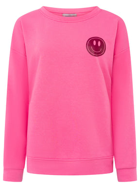 Zwillingsherz Pullover Big Smile in Pink – Hauptansicht
