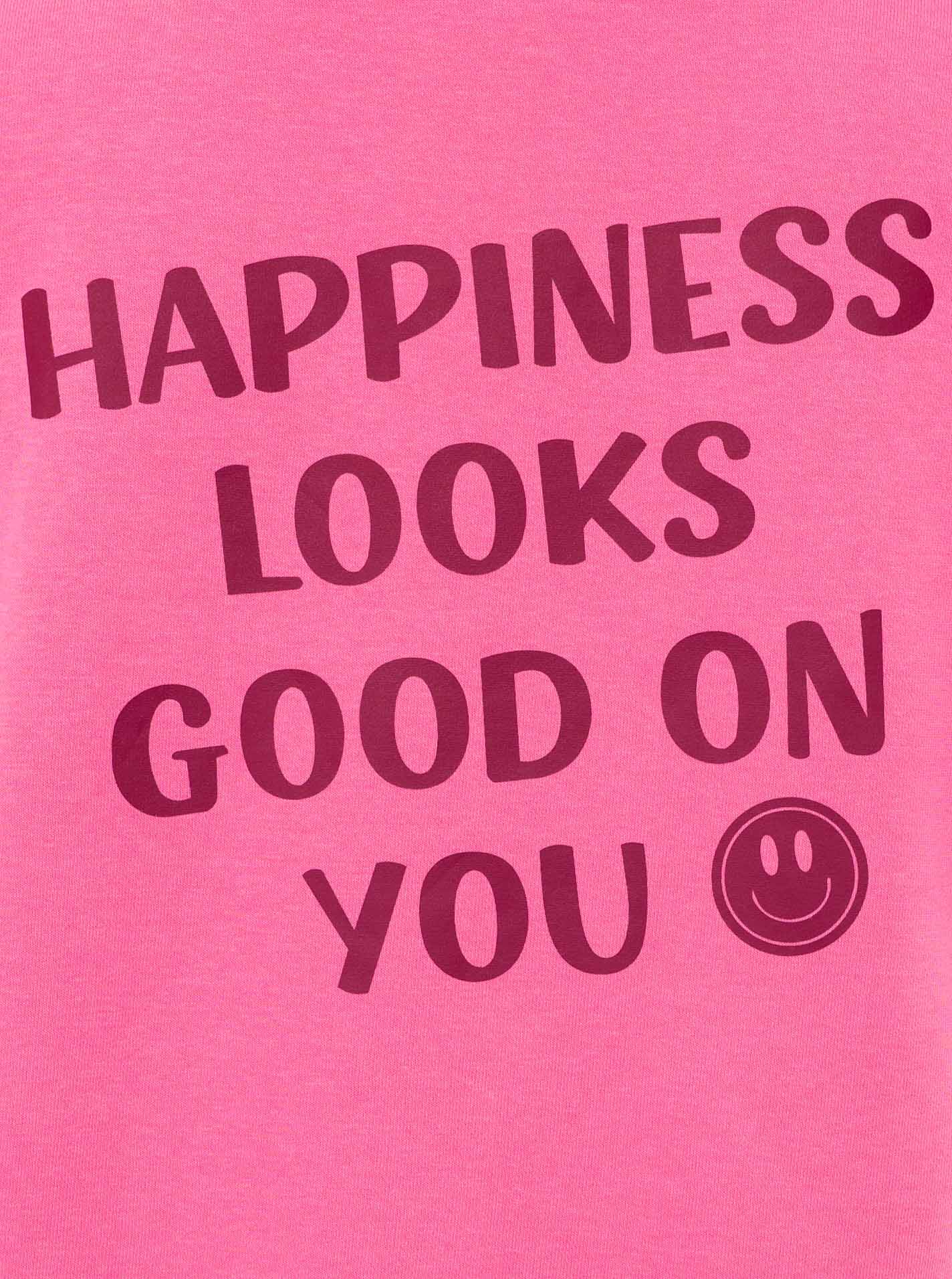 Zwillingsherz Pullover Big Smile in Pink – Detailansicht 2
