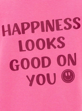 Zwillingsherz Pullover Big Smile in Pink – Detailansicht 2