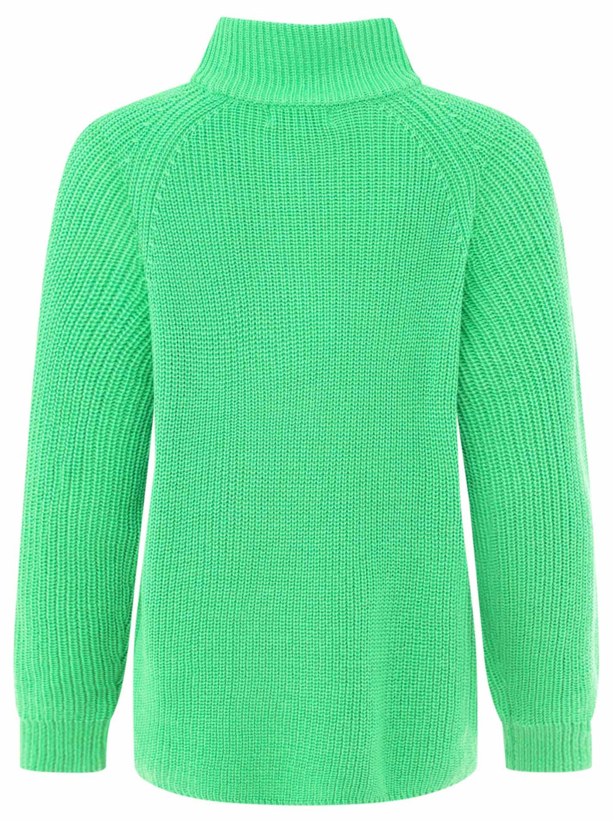 Zwillingsherz Pullover Rollkragen -  Grün