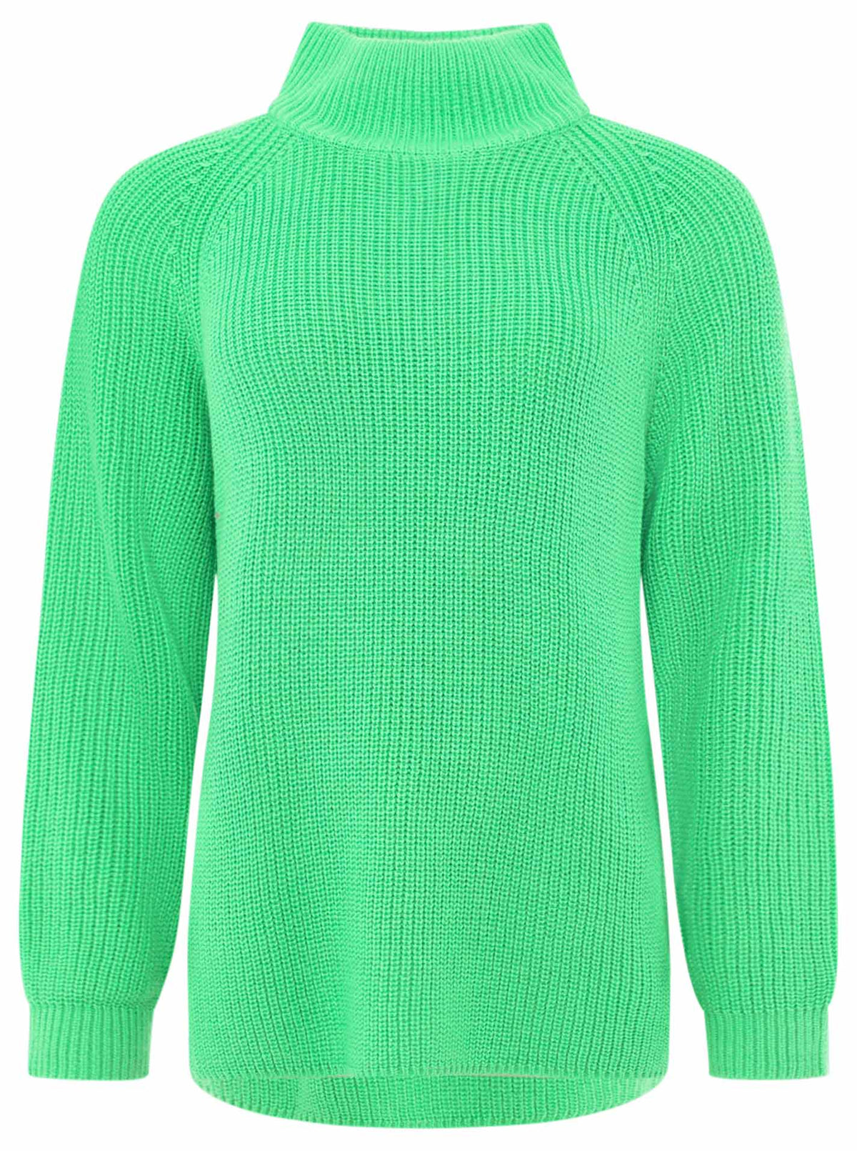 Zwillingsherz Pullover Rollkragen -  Grün