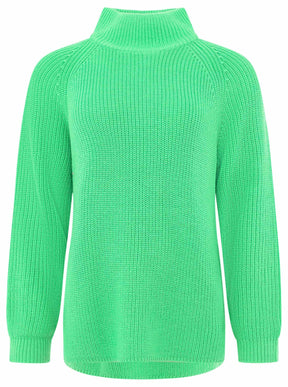 Zwillingsherz Pullover Rollkragen -  Grün