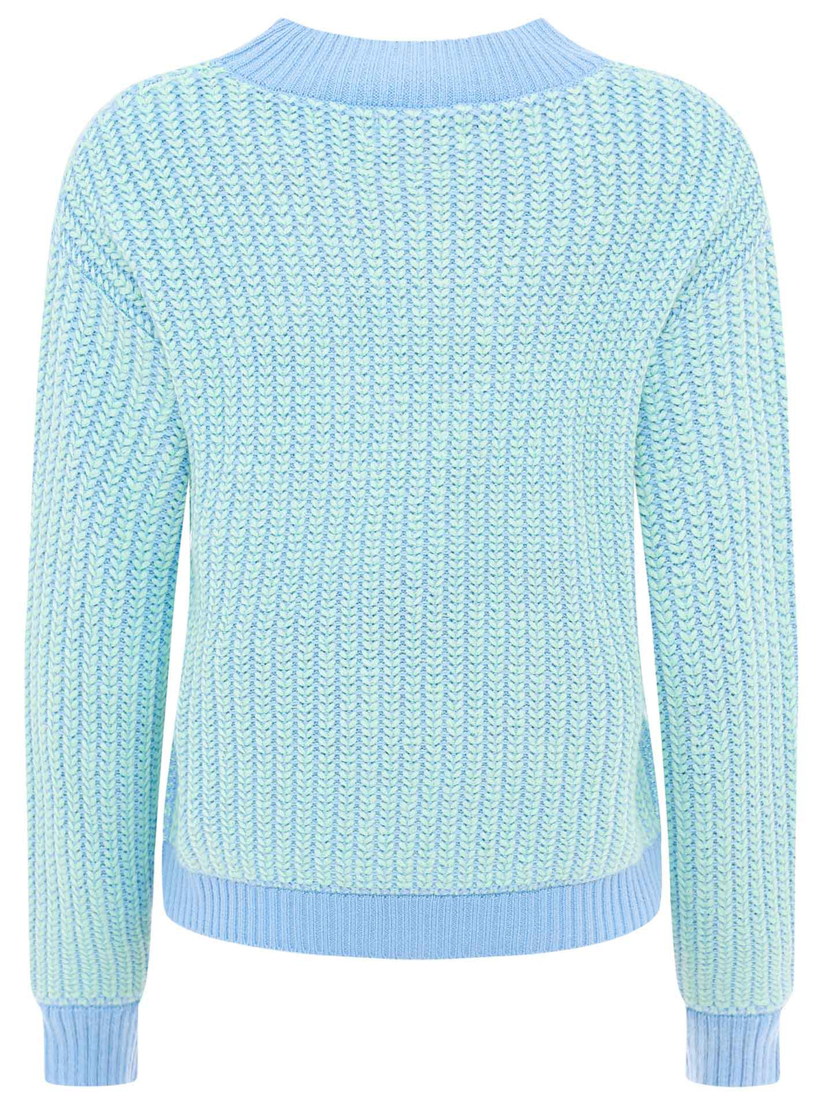 Zwillingsherz - Pullover "Zweifarbig" - Blau/Mint
