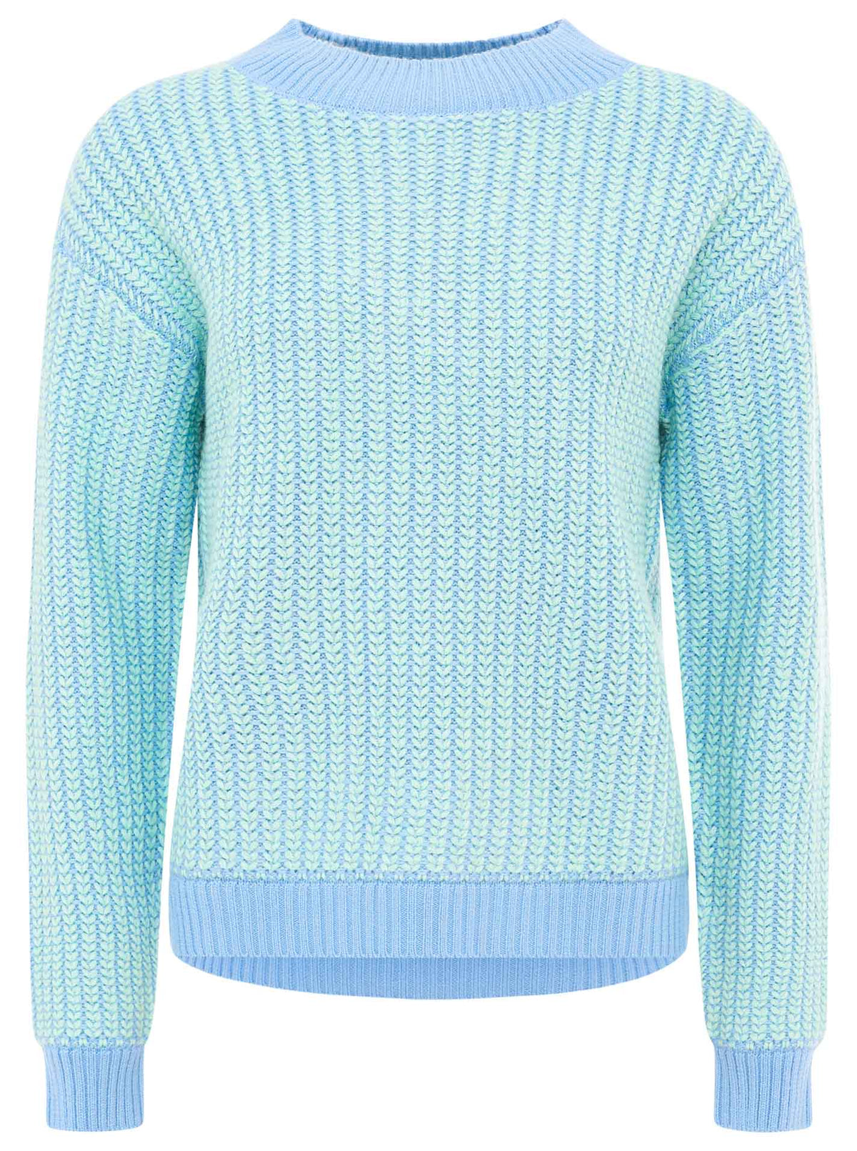 Zwillingsherz - Pullover "Zweifarbig" - Blau/Mint