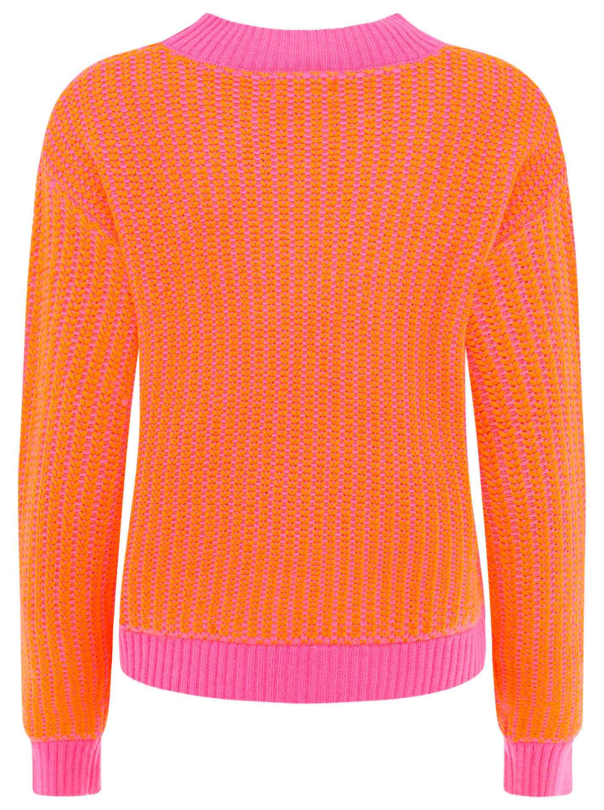 Zwillingsherz - Pullover "Zweifarbig" - Pink/Orange