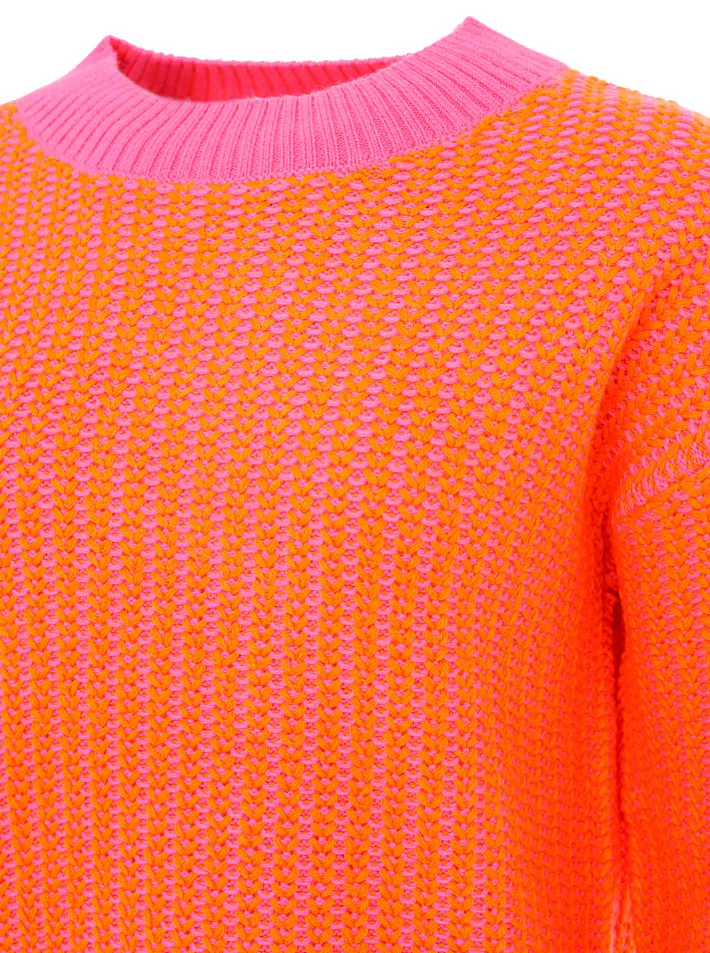 Zwillingsherz - Pullover "Zweifarbig" - Pink/Orange