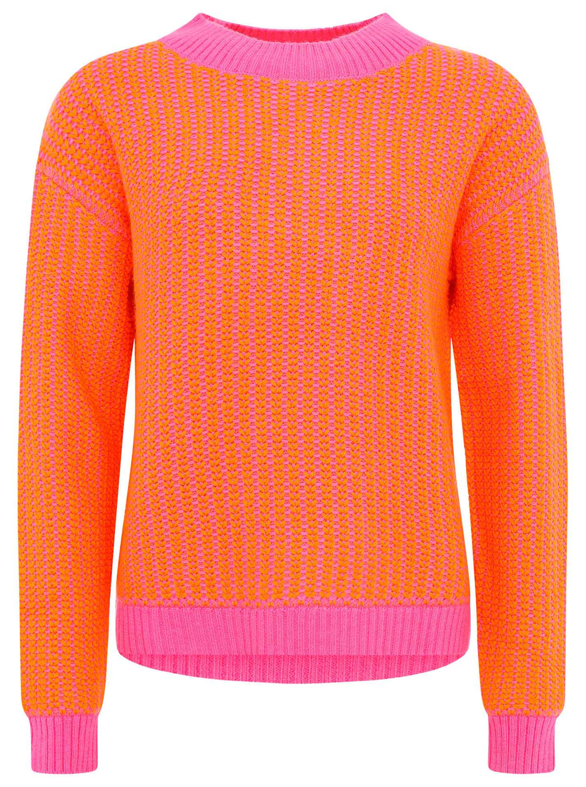 Zwillingsherz - Pullover "Zweifarbig" - Pink/Orange