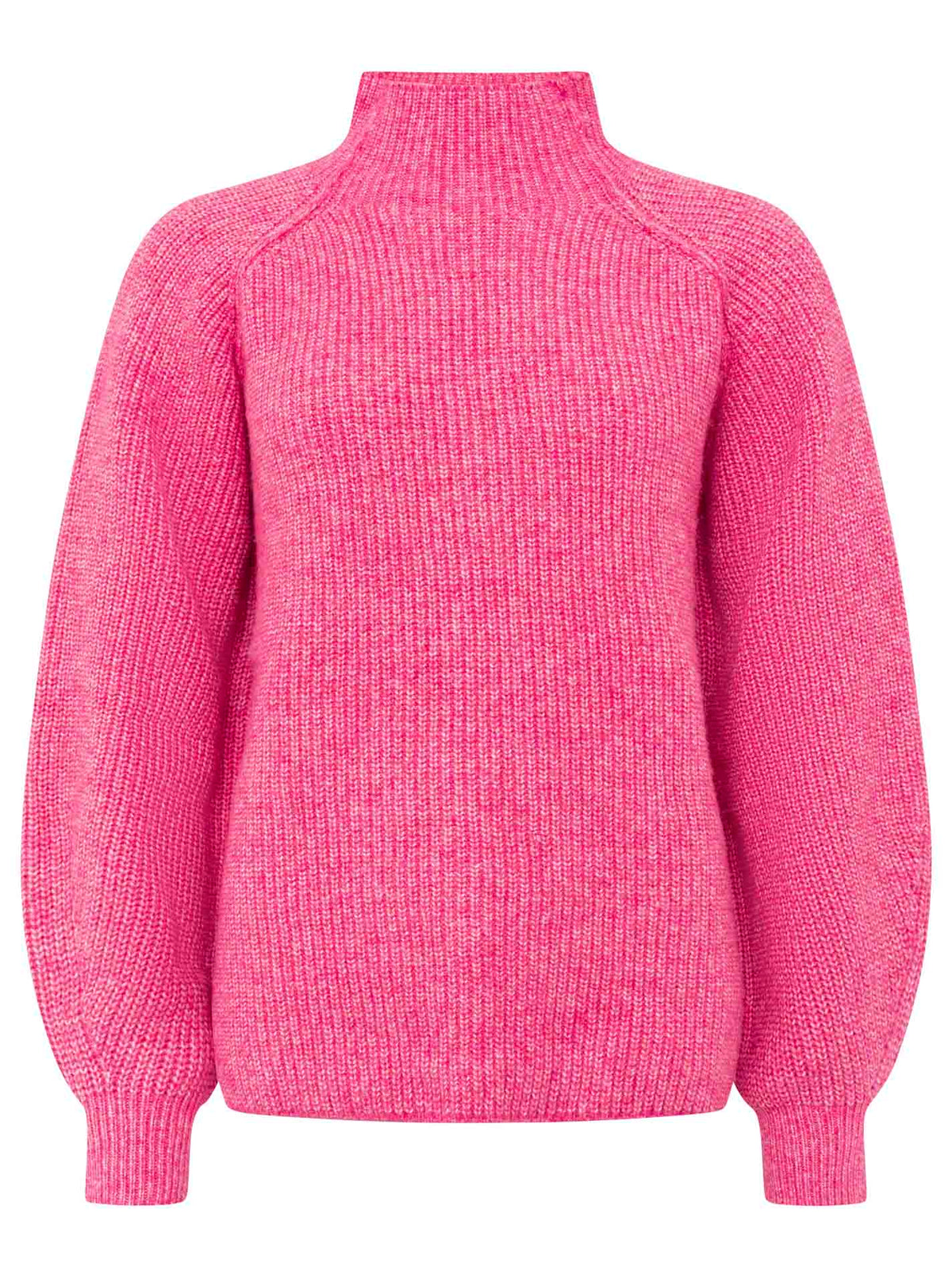 Zwillingsherz - Pullover Stehkragen - Pink