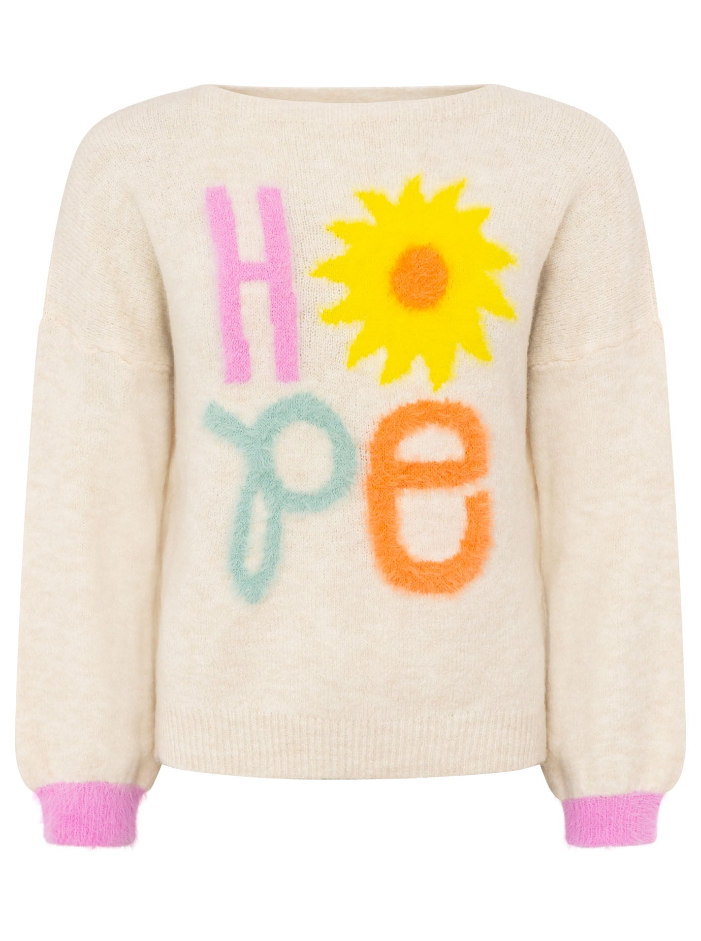 Zwillingsherz Pullover Wollmix Hope - Hellbeige