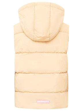 Zwillingsherz - Steppweste Kurz "Strandglück" - Beige