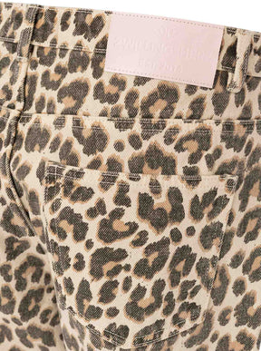 Zwillingsherz Straight Leg Jeans Leo Love Beige – Ansicht 5