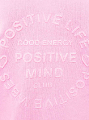 Zwillingsherz -  Sweatshirt "Positive Mind" - Rosa