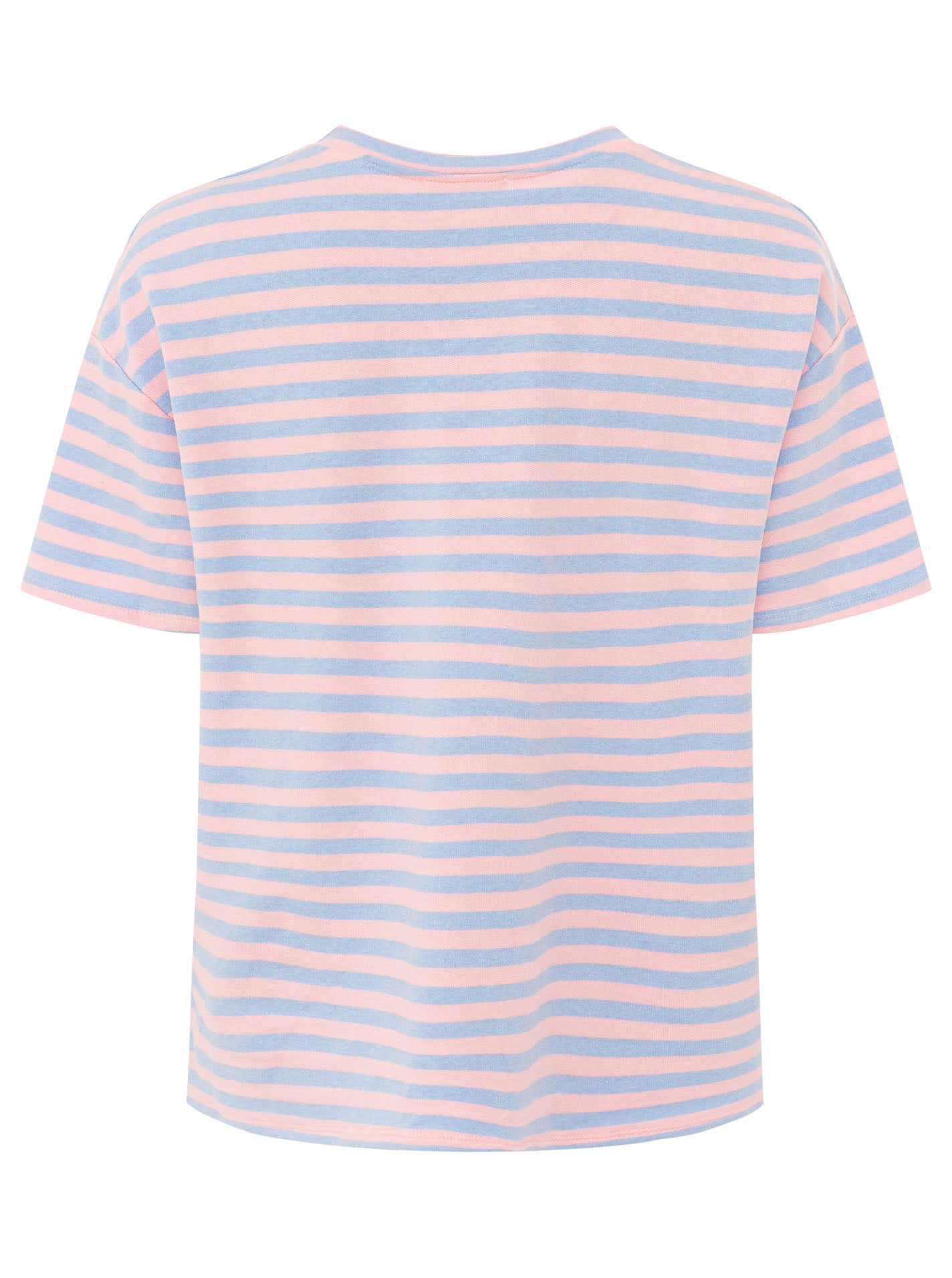 Zwillingsherz - Sweat T-Shirt "Bonjour" - Hellblau
