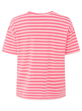 Zwillingsherz - Sweat T-Shirt "Bonjour" - Pink