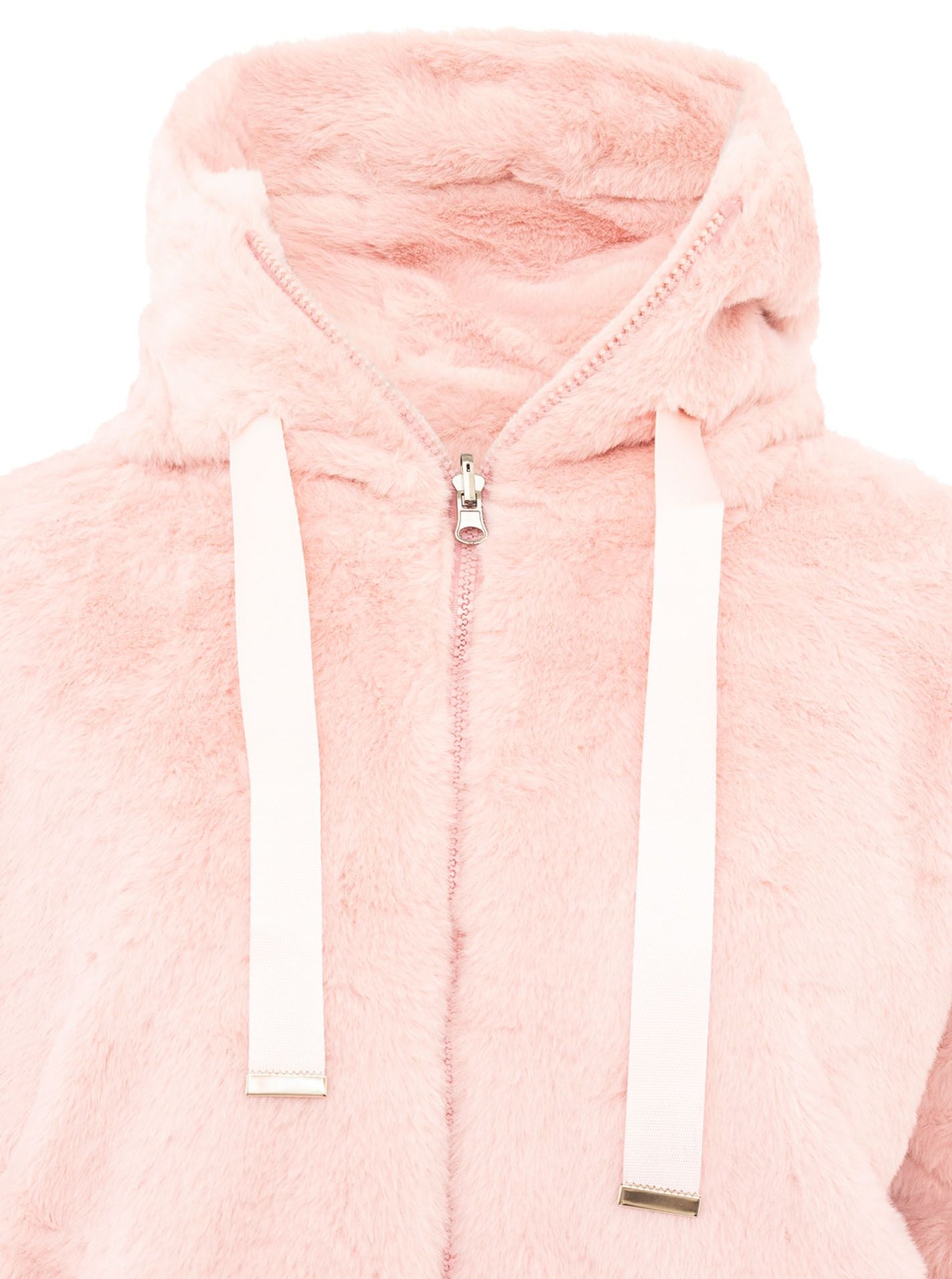 Zwillingsherz Teddy Kuscheljacke - Rosa
