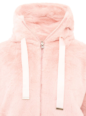 Zwillingsherz Teddy Kuscheljacke - Rosa