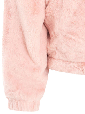 Zwillingsherz Teddy Kuscheljacke - Rosa