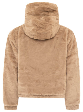 Zwillingsherz Teddy Kuscheljacke - Taupe