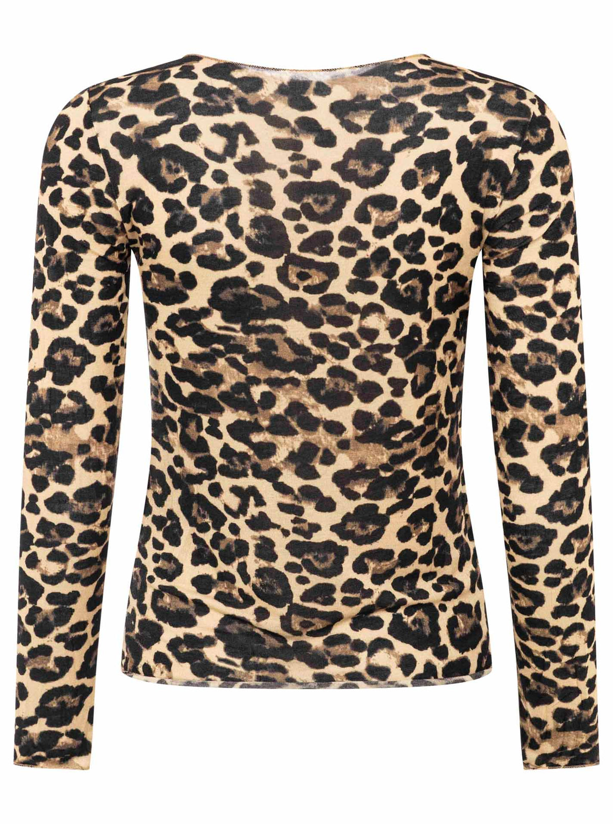 Zwillingsherz Langarm Unterziehshirt Cashmere Mix Leo Beige – Ansicht 3