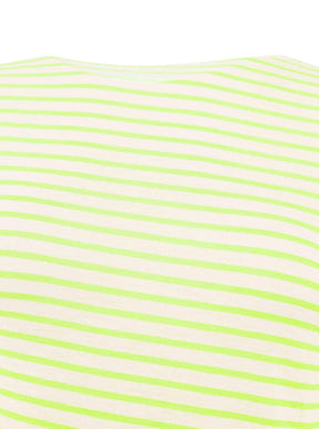 Zwillingsherz Langarm Unterziehshirt Cashmere Mix Streifen Hellgrün – Ansicht 1