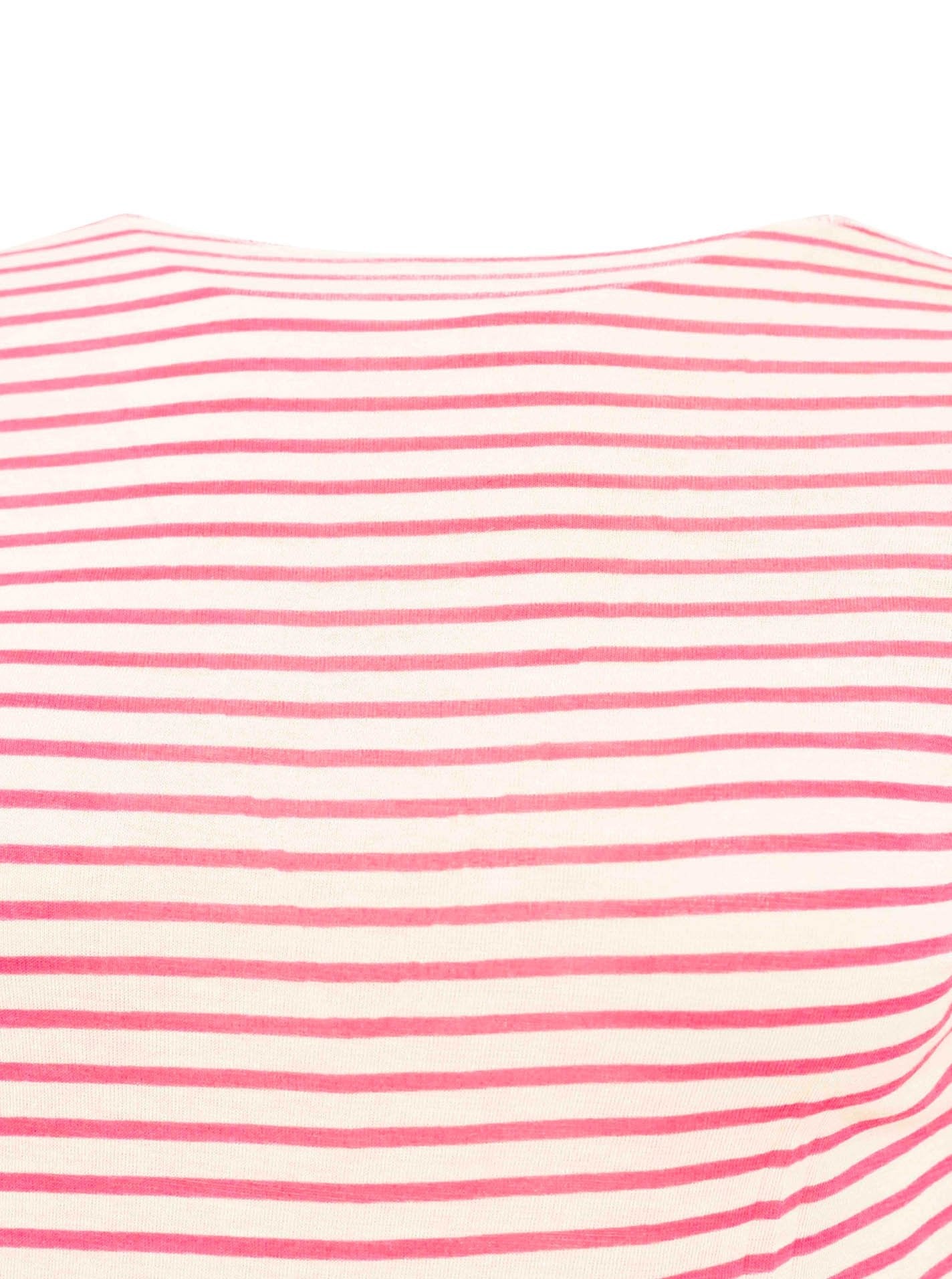 Zwillingsherz Langarm Unterziehshirt Cashmere Mix Streifen Pink – Ansicht 3