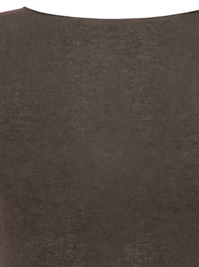 Zwillingsherz Langarm Unterziehshirt Cashmere Mix Uni Braun – Ansicht 1
