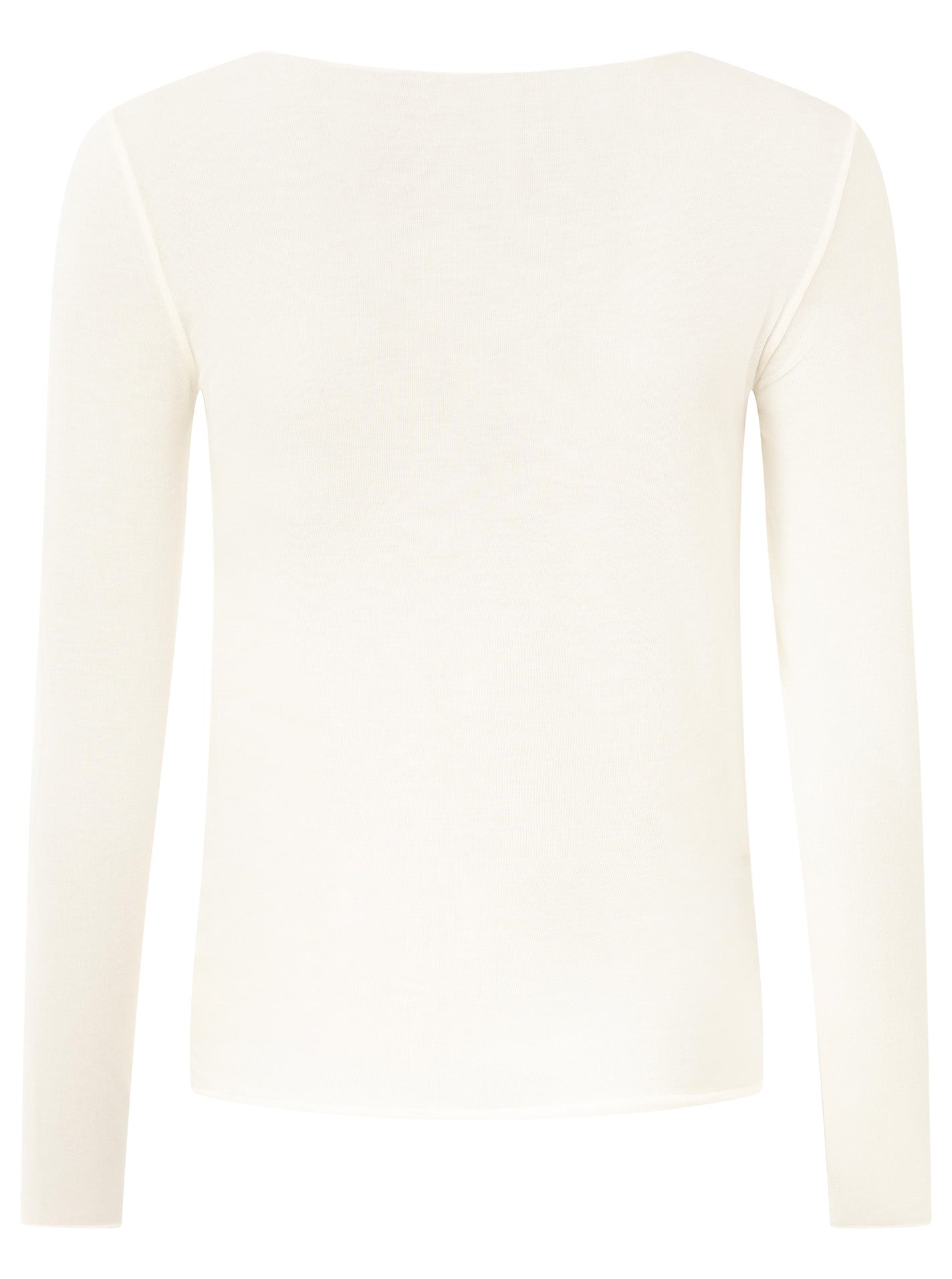 Zwillingsherz Langarm Unterziehshirt Cashmere Mix Uni Creme – Ansicht 1