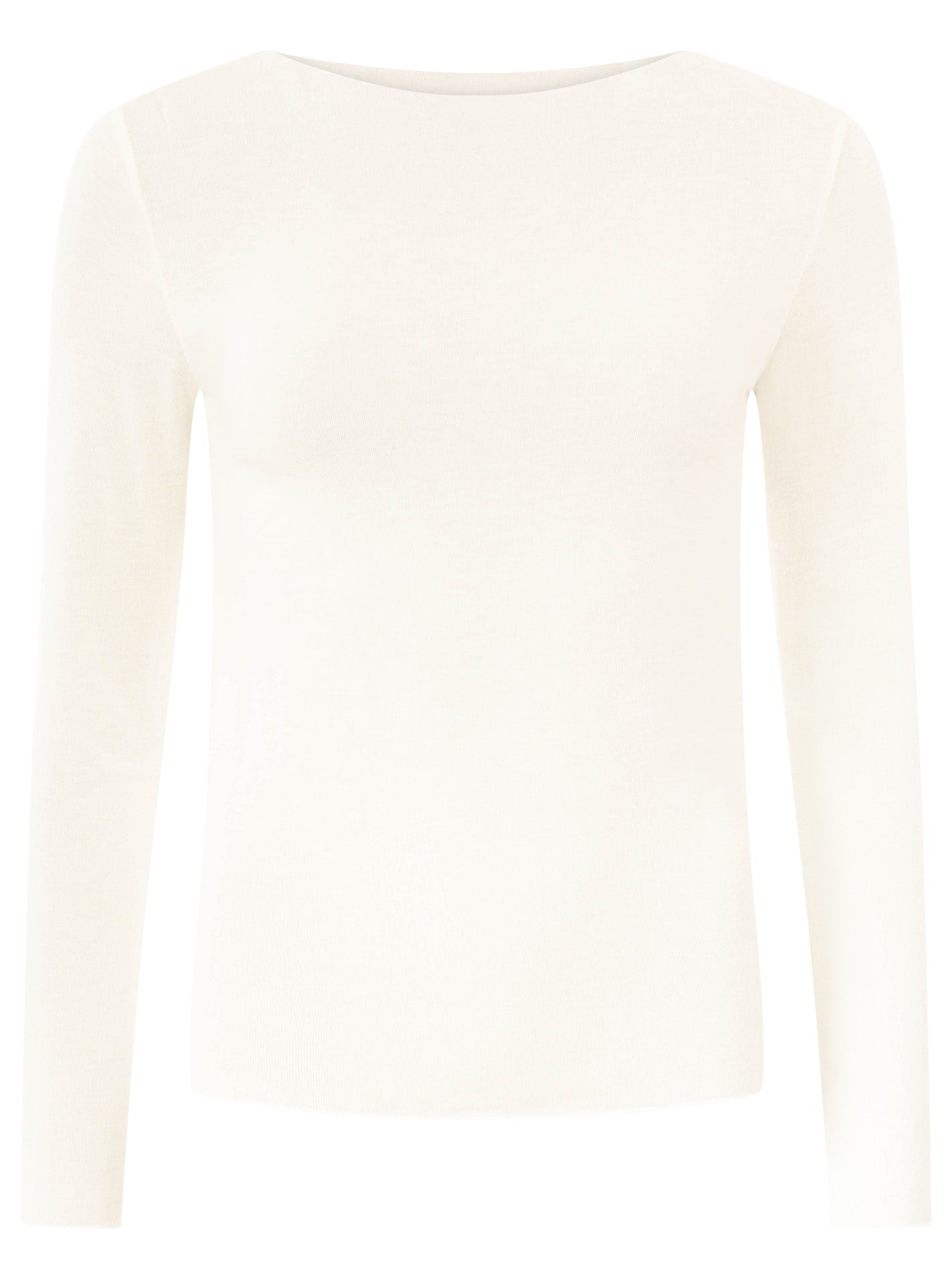 Zwillingsherz Langarm Unterziehshirt Cashmere Mix Uni Creme – Ansicht 2