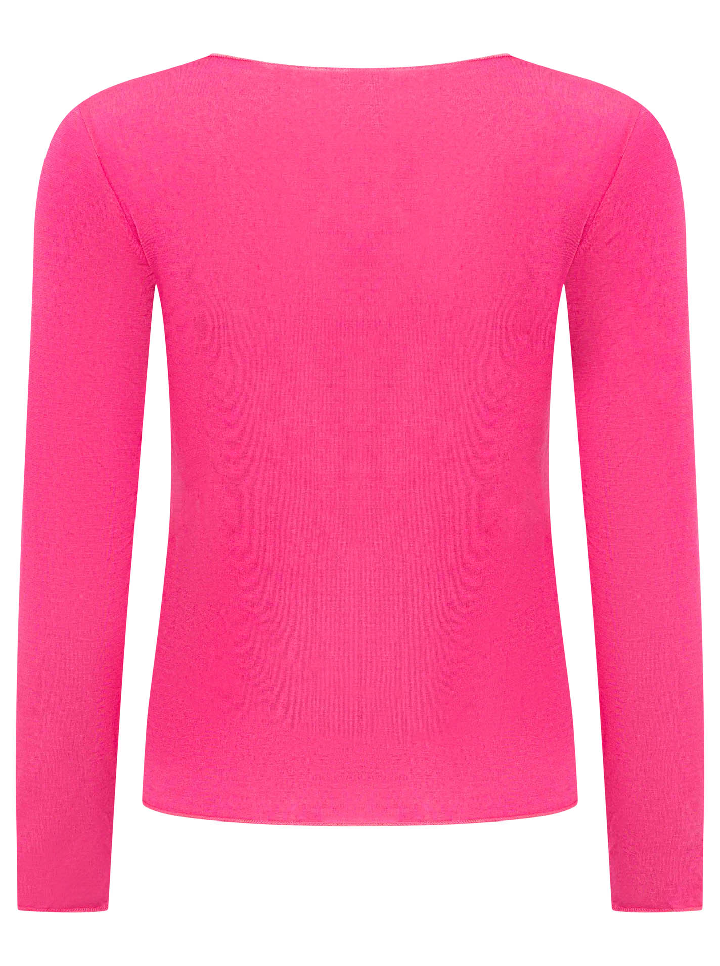 Zwillingsherz Langarm Unterziehshirt Cashmere Mix Uni Pink – Ansicht 2
