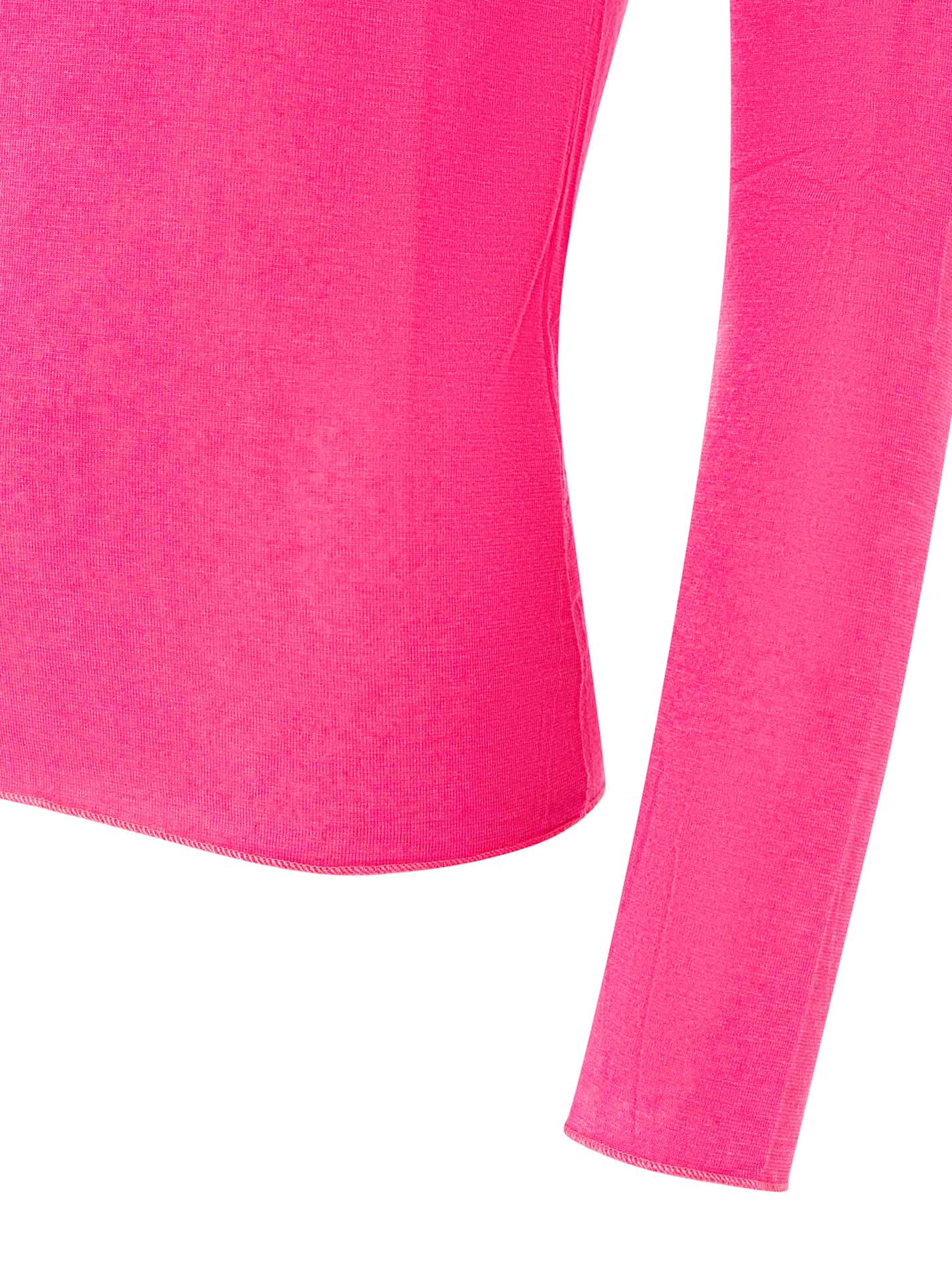 Zwillingsherz Langarm Unterziehshirt Cashmere Mix Uni Pink – Ansicht 3