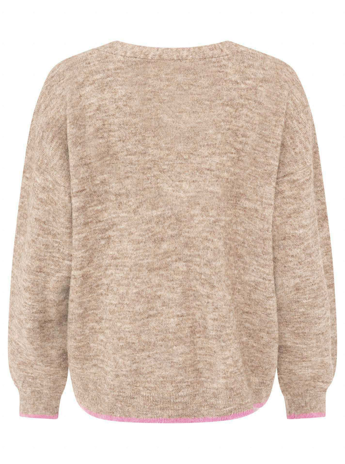 Zwillingsherz Wickelcardigan Love to Lounge Beige – Ansicht 4