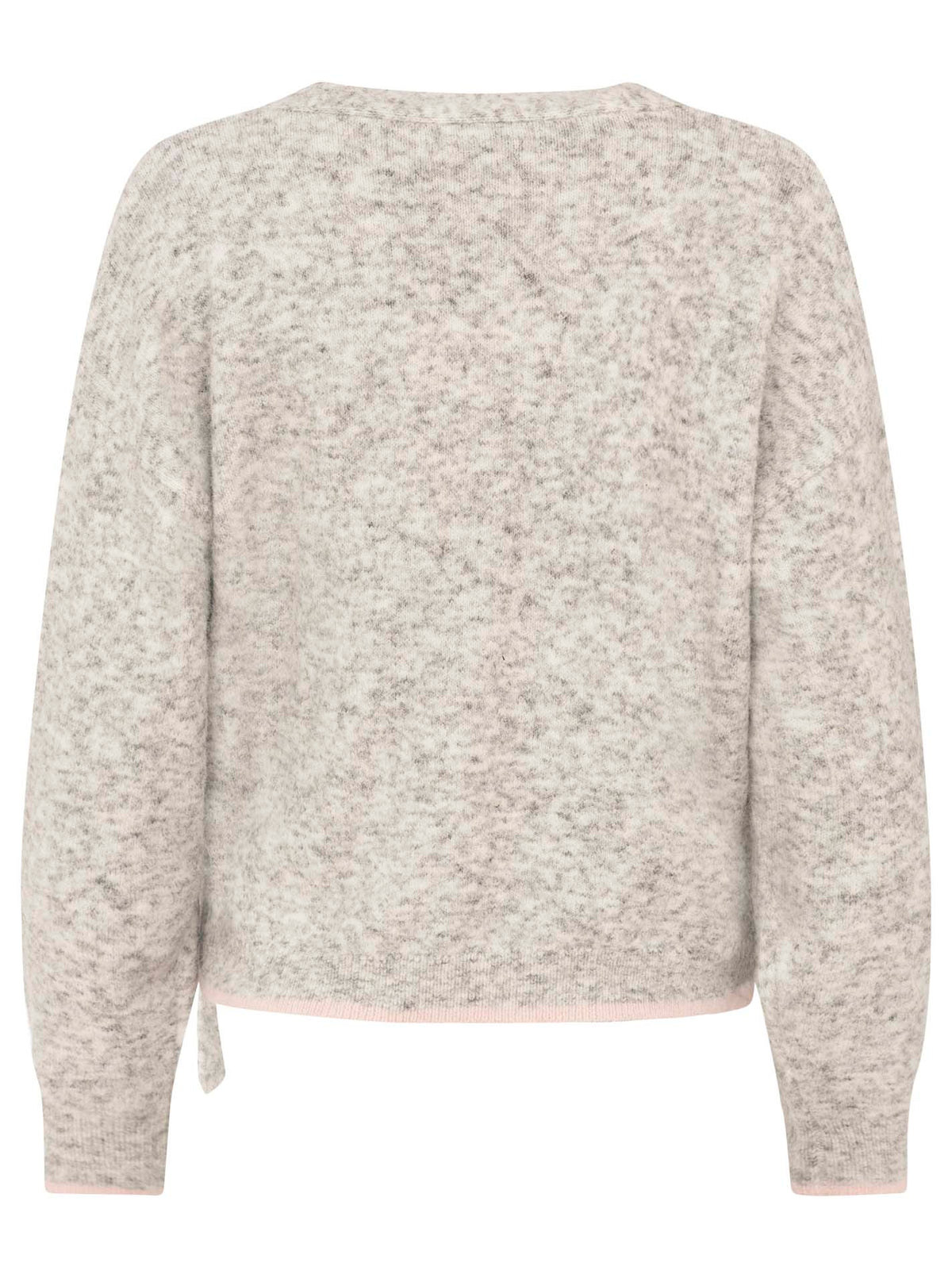 Zwillingsherz Wickelcardigan Love to Lounge Hellgrau – Ansicht 6