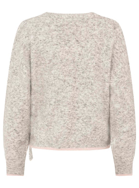 Zwillingsherz Wickelcardigan Love to Lounge Hellgrau – Ansicht 6