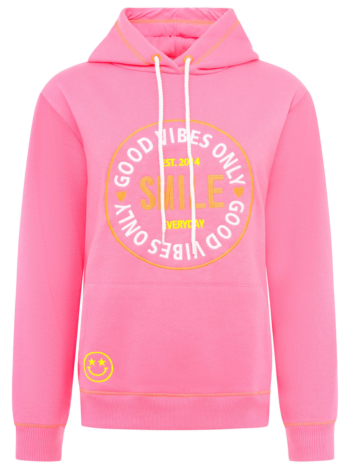 Zwillingsherz - Hoodie "Good Vibes Only" - Pink