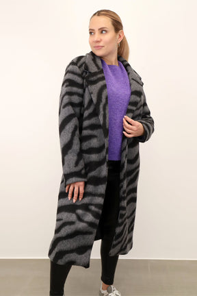 Mantel "Zebra" - Schwarz