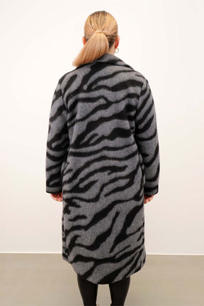 Mantel "Zebra" - Schwarz